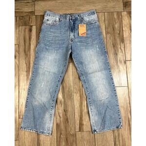 Route 66 Jeans 36x30 Relaxed Straight Light Wash Denim Men Vintage